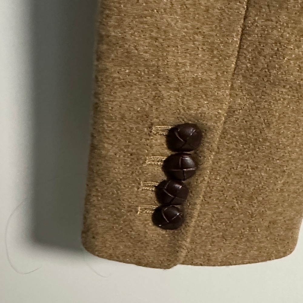 J. Crew Tan Wool Blazer Size 4 - Picture 7 of 8